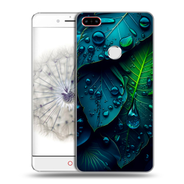 Пластиковый чехол на ZTE Nubia Z11 с принтом Листья Пластиковый чехол на ZTE Nubia Z11 с принтом Листья