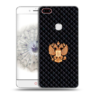 Пластиковый чехол на ZTE Nubia Z11 с принтом Герб России принт
