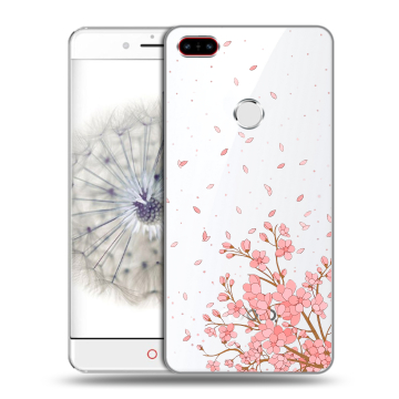 Пластиковый чехол на ZTE Nubia Z11 с принтом Ветка сакуры