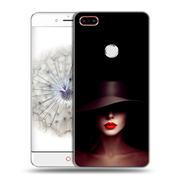 Пластиковый чехол на ZTE Nubia Z11 с принтом Девушка в шляпе