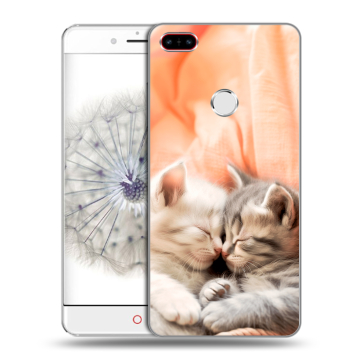 Пластиковый чехол на ZTE Nubia Z11 с принтом Котята Пластиковый чехол на ZTE Nubia Z11 с принтом Котята