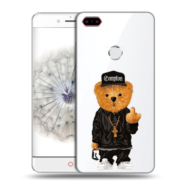 Пластиковый чехол на ZTE Nubia Z11 с принтом Мишка