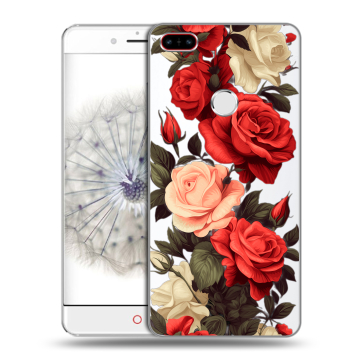 Пластиковый чехол на ZTE Nubia Z11 с принтом Розы