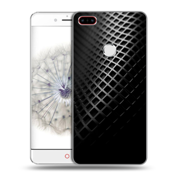 Пластиковый чехол на ZTE Nubia Z11 с принтом Текстура металла