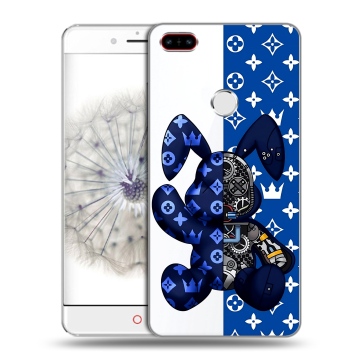 Пластиковый чехол на ZTE Nubia Z11 с принтом Луи робот