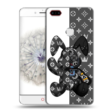 Пластиковый чехол на ZTE Nubia Z11 с принтом Луи робот