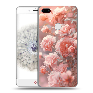 Пластиковый чехол на ZTE Nubia Z11 с принтом Розовые розы