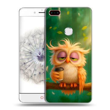 Пластиковый чехол на ZTE Nubia Z11 с принтом сова