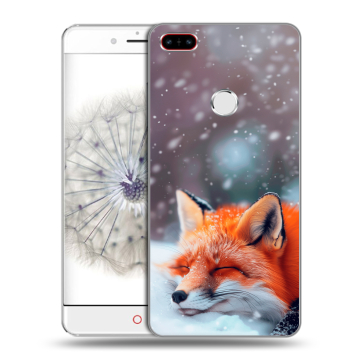Пластиковый чехол на ZTE Nubia Z11 с принтом лиса Пластиковый чехол на ZTE Nubia Z11 с принтом лиса