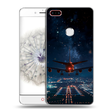 Пластиковый чехол на ZTE Nubia Z11 с принтом самолет Пластиковый чехол на ZTE Nubia Z11 с принтом самолет