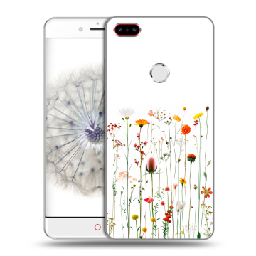 Пластиковый чехол на ZTE Nubia Z11 с принтом цветы