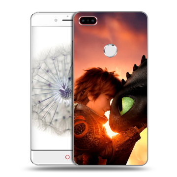 Пластиковый чехол на ZTE Nubia Z11 с принтом Как приручить дракона Пластиковый чехол на ZTE Nubia Z11 с принтом Как приручить дракона