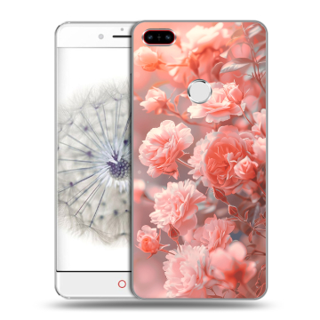 Пластиковый чехол на ZTE Nubia Z11 с принтом Розы цветы