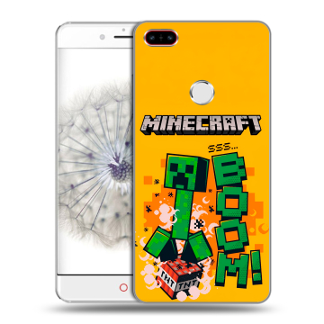 Пластиковый чехол на ZTE Nubia Z11 с принтом Майнкрафт Minecraft