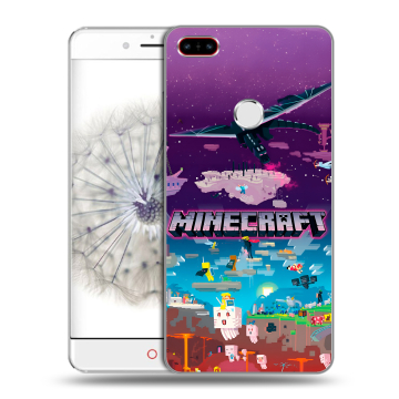 Пластиковый чехол на ZTE Nubia Z11 с принтом Майнкрафт Minecraft