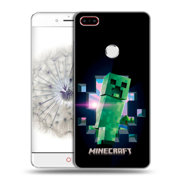 Пластиковый чехол на ZTE Nubia Z11 с принтом Майнкрафт Minecraft