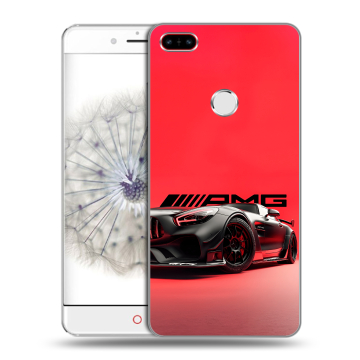 Пластиковый чехол на ZTE Nubia Z11 с принтом Мерседес Mercedes AMG