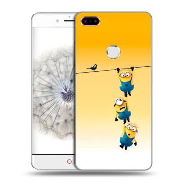Пластиковый чехол на ZTE Nubia Z11 с принтом Миньоны