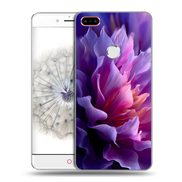 Пластиковый чехол на ZTE Nubia Z11 с принтом женский цветы
