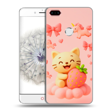Пластиковый чехол на ZTE Nubia Z11 с принтом для девочек