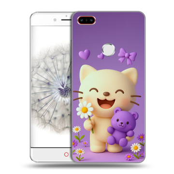 Пластиковый чехол на ZTE Nubia Z11 с принтом для девочек Пластиковый чехол на ZTE Nubia Z11 с принтом для девочек
