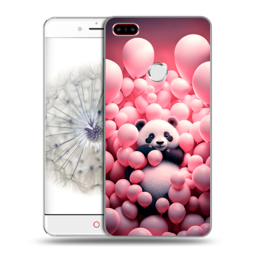 Пластиковый чехол на ZTE Nubia Z11 с принтом Панда Пластиковый чехол на ZTE Nubia Z11 с принтом Панда
