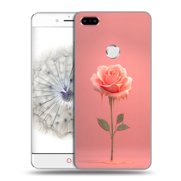 Пластиковый чехол на ZTE Nubia Z11 с принтом Розовая роза