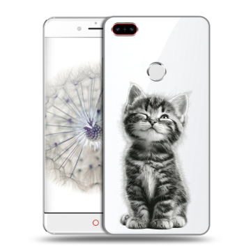 Пластиковый чехол на ZTE Nubia Z11 с принтом Котенок Пластиковый чехол на ZTE Nubia Z11 с принтом Котенок