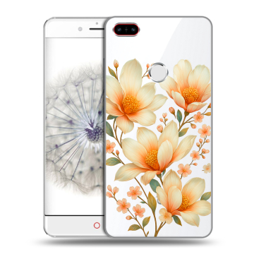 Пластиковый чехол на ZTE Nubia Z11 с принтом Цветы