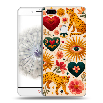 Пластиковый чехол на ZTE Nubia Z11 с принтом Модный принт