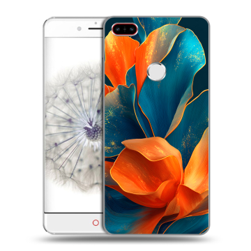 Пластиковый чехол на ZTE Nubia Z11 с принтом Цветы