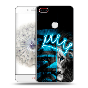 Пластиковый чехол на ZTE Nubia Z11 с принтом Король лев