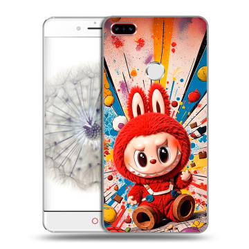 Пластиковый чехол на ZTE Nubia Z11 с принтом Labubu Лабубу