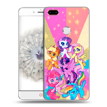 Пластиковый чехол на ZTE Nubia Z11 с принтом My little pony Дружба чудо