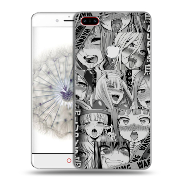 Пластиковый чехол на ZTE Nubia Z11 с принтом Ahegao Ахегао Аниме