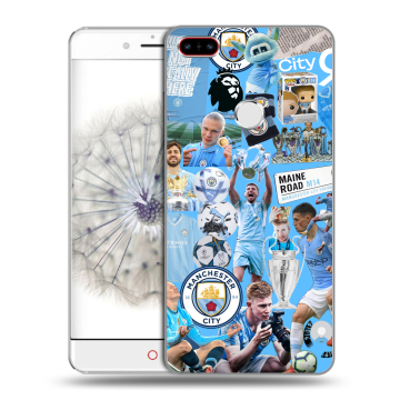 Пластиковый чехол на ZTE Nubia Z11 с принтом Man City Манчестер Сити