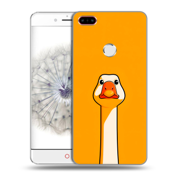 Пластиковый чехол на ZTE Nubia Z11 с принтом Смешная утка
