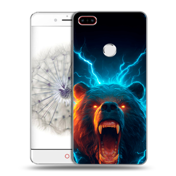 Пластиковый чехол на ZTE Nubia Z11 с принтом Медведь
