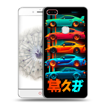 Пластиковый чехол на ZTE Nubia Z11 с принтом машины тачки