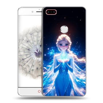 Пластиковый чехол на ZTE Nubia Z11 с принтом Холодное сердце Frozen