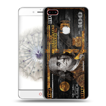 Пластиковый чехол на ZTE Nubia Z11 с принтом Доллар деньги