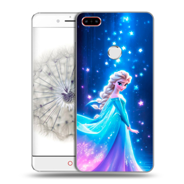 Пластиковый чехол на ZTE Nubia Z11 с принтом Холодное сердце Frozen