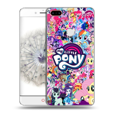 Пластиковый чехол на ZTE Nubia Z11 с принтом My little pony Дружба чудо