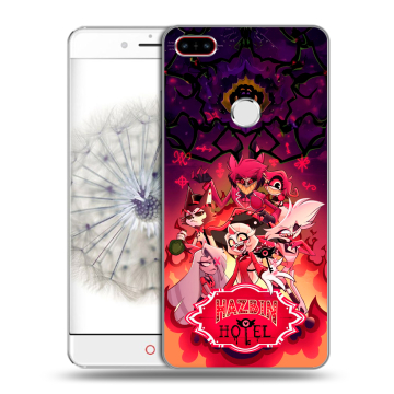 Пластиковый чехол на ZTE Nubia Z11 с принтом Hazbin Hotel Отель Хазбин