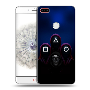 Пластиковый чехол на ZTE Nubia Z11 с принтом Игра Кальмара