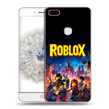 Пластиковый чехол на ZTE Nubia Z11 с принтом Roblox Роблокс