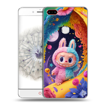 Пластиковый чехол на ZTE Nubia Z11 с принтом Labubu Лабубу Пластиковый чехол на ZTE Nubia Z11 с принтом Labubu Лабубу