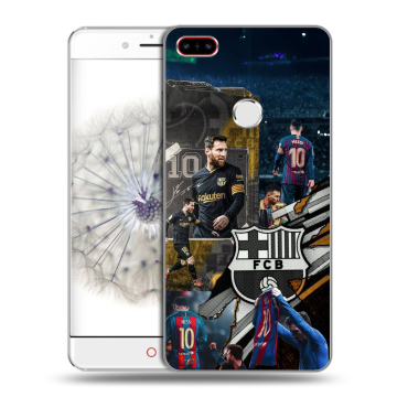 Пластиковый чехол на ZTE Nubia Z11 с принтом Messi Barcelona