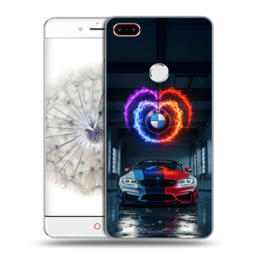 Пластиковый чехол на ZTE Nubia Z11 с принтом BMW БМВ