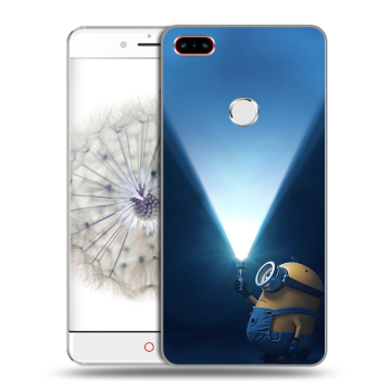 Пластиковый чехол на ZTE Nubia Z11 с принтом Миньоны